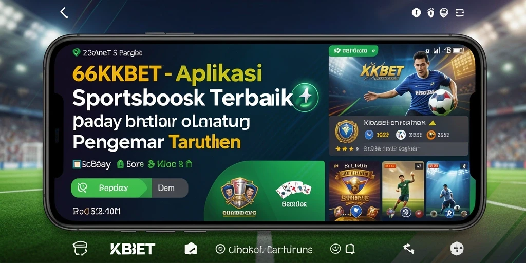 Tangkapan layar aplikasi 66KBET yang menunjukkan fitur sportsbook yang menarik.