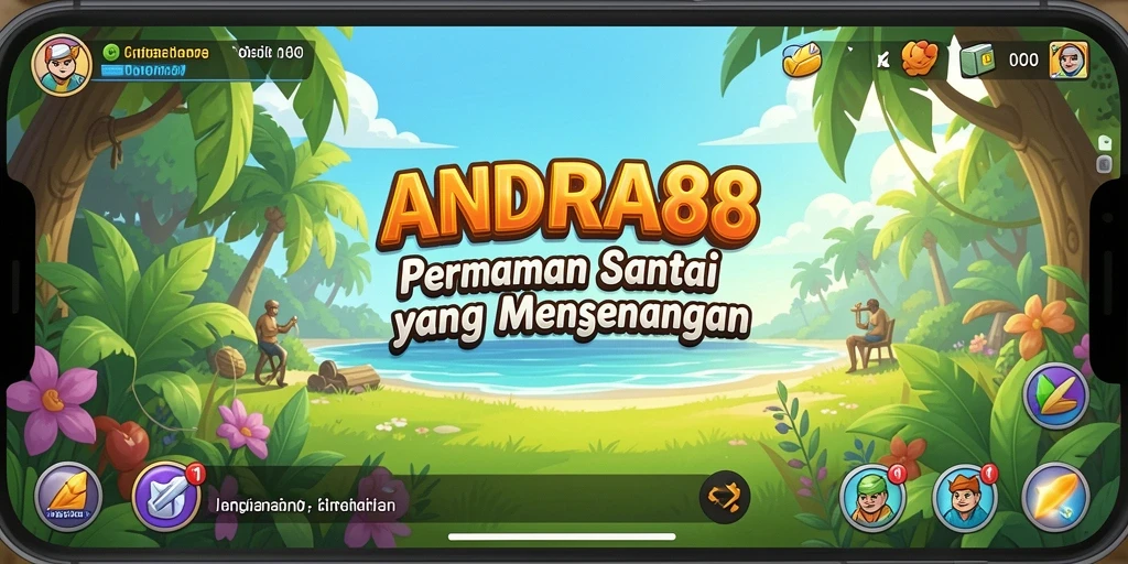Screenshot utama menampilkan momen seru dalam permainan Casual ANDARA88.