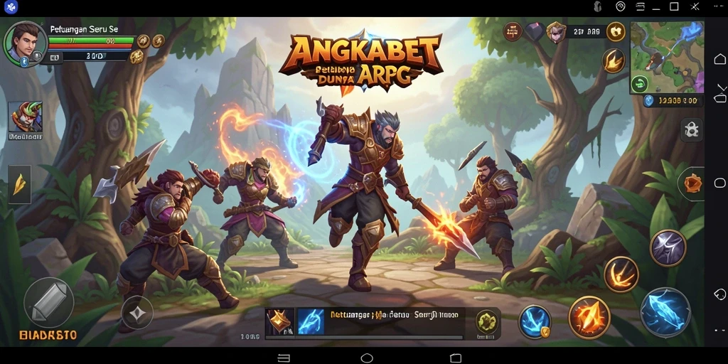 Screenshot gameplay ARPG ANGKABET yang mendebarkan dengan aksi seru.
