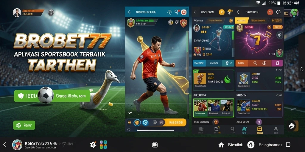 Tampilan screenshot BROBET77 yang menunjukkan fitur taruhan olahraga.