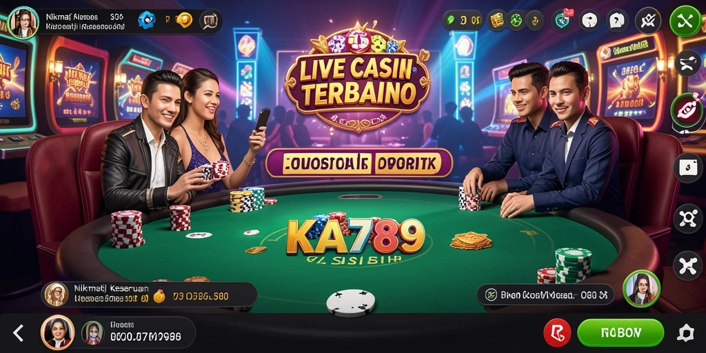 Tampilan gameplay menarik di Live Casino KA789.