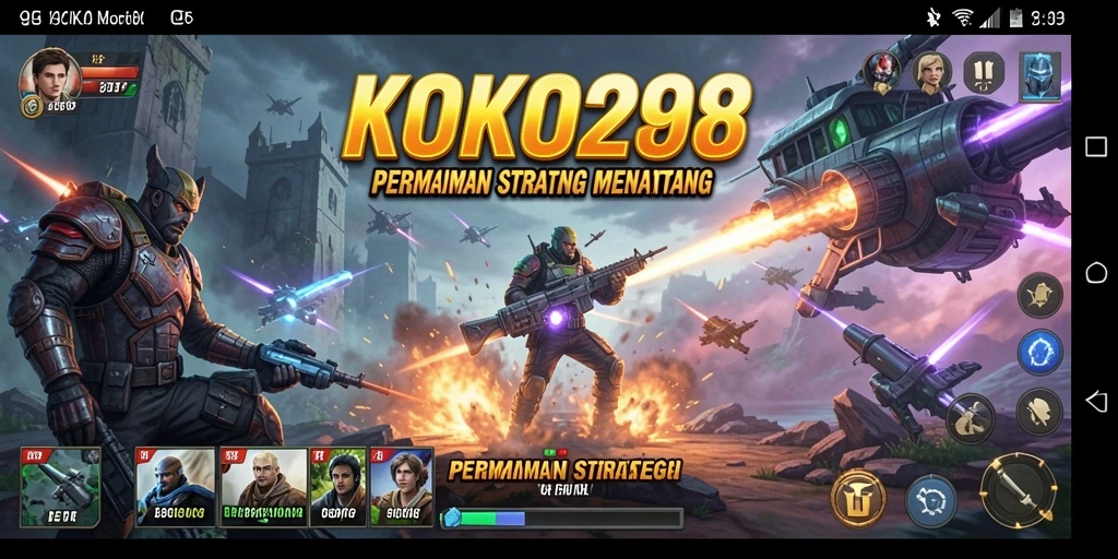 Tampilan layar permainan KOKO288 yang mendebarkan dengan strategi yang kompleks.
