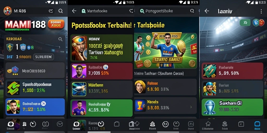 Tampilan antarmuka MAMI188 yang menarik untuk taruhan olahraga.